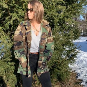 Vintage Camo Army Jacket